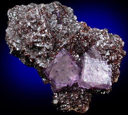 Fluorite, Sphalerite, Dolomite from Elmwood Mine, Carthage, Smith County, Tennessee
