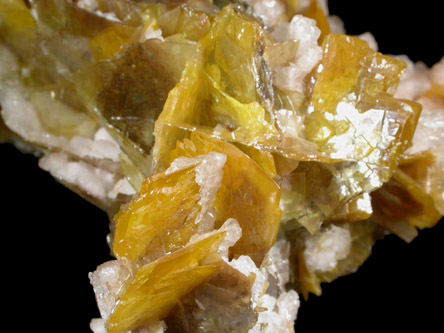 Wulfenite with Calcite from Glove Mine, Santa Rita Mountains, Santa Cruz County, Arizona