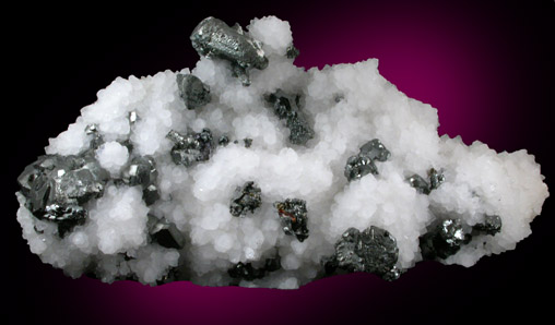 Tennantite-Tetrahedrite on Quartz from Mina Bonanza, Concepcion del Oro, Zacatecas, Mexico