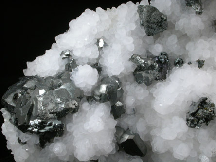 Tennantite-Tetrahedrite on Quartz from Mina Bonanza, Concepcion del Oro, Zacatecas, Mexico