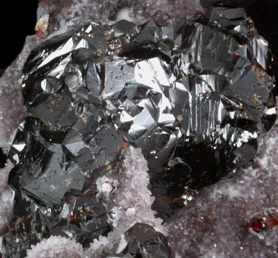 Sphalerite and Quartz from Shuikoushan Mine, Hunan Province, China