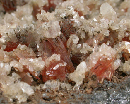 Inesite and Apophyllite from North Mine, Broken Hill, New South Wales, Australia
