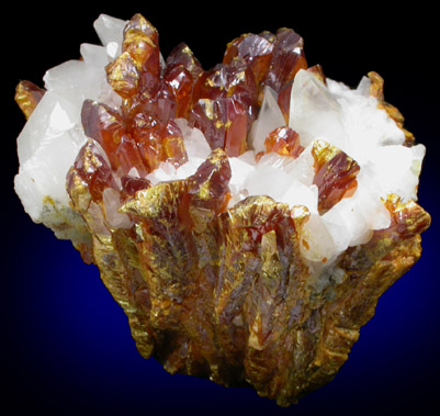 Orpiment and Calcite from Shimen Mine, Hunan, China