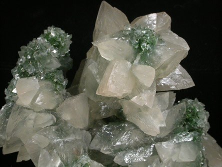 Calcite over Conichalcite from Mina Ojuela, Mapimi, Durango, Mexico