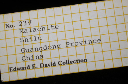 Malachite from Shilu Mine, Yangchun, Guandong, China