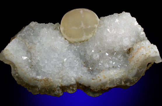 Fluorite (rare botryoidal form) on Quartz from Tekhdi, Madhya Pradesh, India