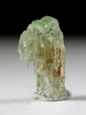 Spodumene var. Hiddenite from Adams Mine, Hiddenite, Alexander County, North Carolina (Type Locality for Hiddenite)