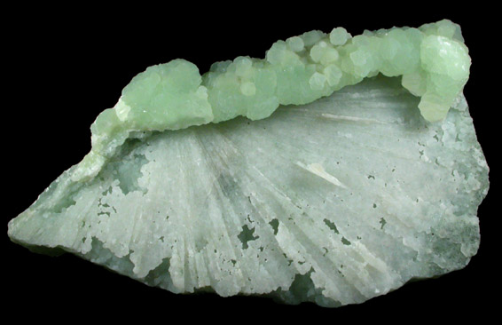 Prehnite cast after Anhydrite from Prospect Park Quarry, Prospect Park, Passaic County, New Jersey