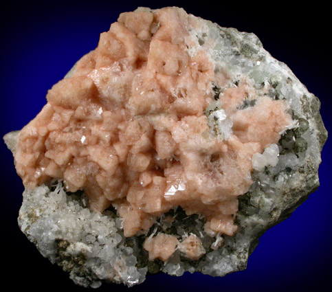 Gmelinite, Calcite, Prehnite, Chlorite from Vandermeade Quarry, Prospect Park, Passaic County, New Jersey