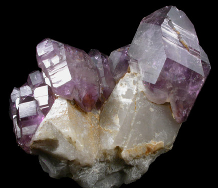 Quartz var. Amethyst Scepters from Guadulapana Mine, Santa Cruz, Sonora, Mexico