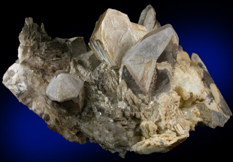 Quartz var. Smoky with Muscovite and Albite from Government Pit, Albany, Carroll County, New Hampshire