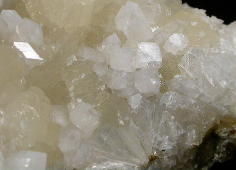 Apophyllite and Stilbite-Ca from Lac Asbestos Open Pit, Thetford Mines, Black Lake, Qubec, Canada