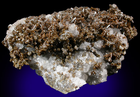 Vanadinite var. Endlichite on Calcite from Sierra de Los Lamentos, Chihuahua, Mexico