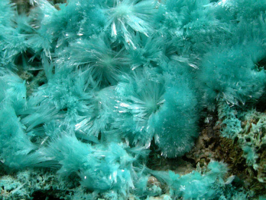 Aurichalcite and Calcite from 79 Mine, Banner District, near Hayden, Gila County, Arizona