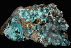 Aurichalcite, Hemimorphite, Hydrozincite from 79 Mine, Banner District, near Hayden, Gila County, Arizona