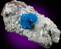 Cavansite on Stilbite-Ca from Wagholi Quarry, Maharashtra, India