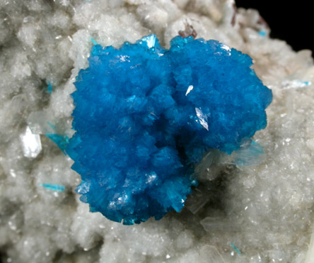 Cavansite on Stilbite-Ca from Wagholi Quarry, Maharashtra, India