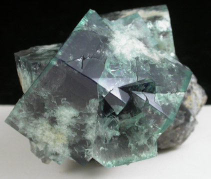 Fluorite on Galena from Rogerley Mine, Frosterley, County Durham, England