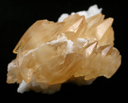 Calcite on Barite from Denton Mine, Harris Creek District, Hardin County, Illinois