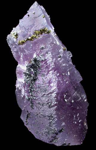 Fluorite with Chalcopyrite and Galena from Cave-in-Rock District, Hardin County, Illinois