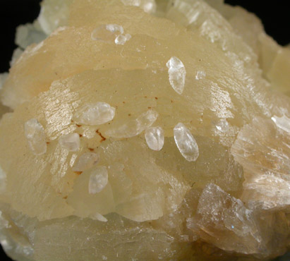 Prehnite with Calcite from New Street Quarry, Paterson, Passaic County, New Jersey