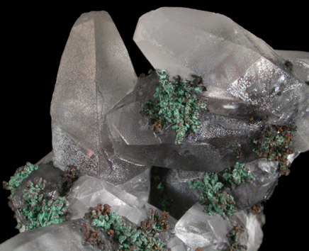 Copper and Calcite from Mina La Bufa, Chihuahua, Mexico