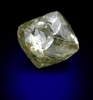 Diamond (1.78 carat yellow-green octahedral crystal) from Jwaneng Mine, Naledi River Valley, Botswana
