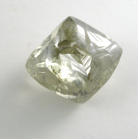 Diamond (1.78 carat yellow-green octahedral crystal) from Jwaneng Mine, Naledi River Valley, Botswana