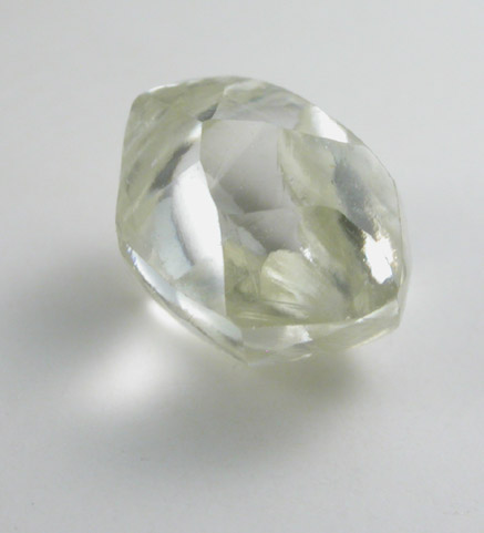 Diamond (1.12 carat pale-yellow dodecahedral crystal) from Gauteng Province, South Africa