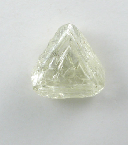 Diamond (1.01 carat yellow macle, twinned crystal) from Venetia Mine, Limpopo Province, South Africa