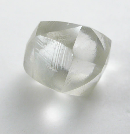 Diamond (1.13 carat pale-gray dodecahedral crystal) from Northern Cape Province, South Africa