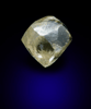 Diamond (1.02 carat pale-gray dodecahedral crystal) from Northern Cape Province, South Africa