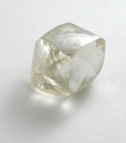 Diamond (1.02 carat pale-gray dodecahedral crystal) from Northern Cape Province, South Africa