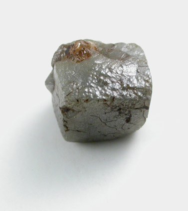 Diamond (0.99 carat dark gray cubic crystal) from Mbuji-Mayi (Miba), Democratic Republic of the Congo