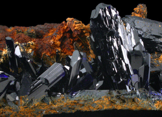 Azurite from Touissit Mine, 21 km SSE of Oujda, Jerada Province, Oriental, Morocco