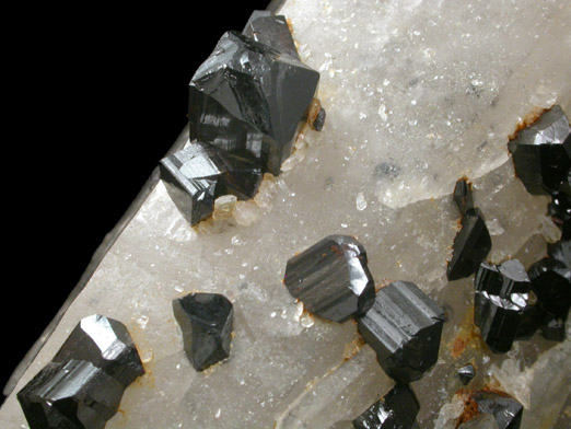 Cassiterite on Quartz from Tenkerchin (Tenkergin) Mine, Chukotka (Tschukotka), Magadan Oblast, Russia