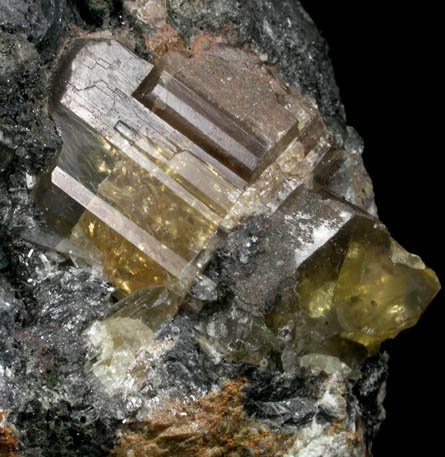 Phosgenite on Galena from Monteponi Mine, Iglesias, Sardinia, Italy