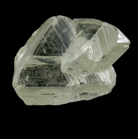 Diamond (8.57 carat two intersecting macle-twin crystals) from Northern Cape Province, South Africa