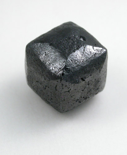 Diamond (5.74 carat black cubic-tetrahexahedral crystal) from South Africa