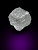Diamond (0.64 carat colorless cubic crystal) from Magna Egoli Mine, Zimmi property along the Sewa River, Sierra Leone