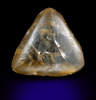 Diamond (9.72 carat brown macle, twinned crystal) from Mandala River, Guinea