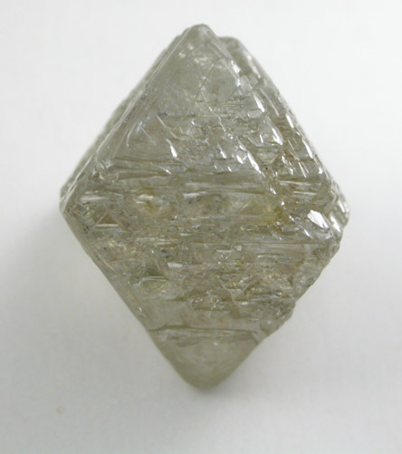 Diamond (7.08 carat green-gray octahedral crystal) from Bakwanga Mine, Mbuji-Mayi (Miba), Democratic Republic of the Congo