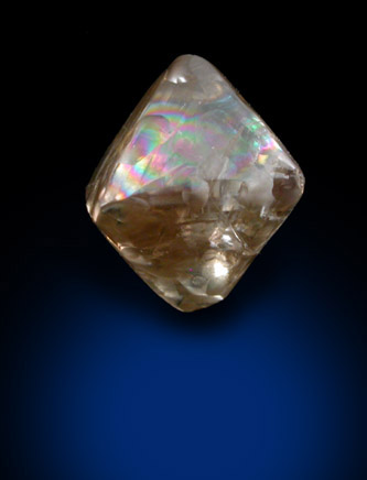 Diamond (1.73 carat brown octahedral crystal) from Argyle Mine, Kimberley, Western Australia, Australia