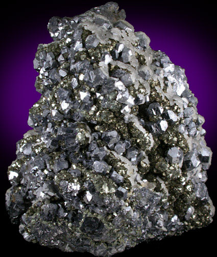 Galena with Quartz and Pyrite from Sweetwater Mine, Viburnum Trend, Reynolds County, Missouri