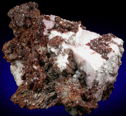 Rhodochrosite, Leifite, Microcline, Albite, Elpidite from Poudrette Quarry, Mont Saint-Hilaire, Québec, Canada