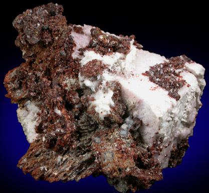 Rhodochrosite, Leifite, Microcline, Albite, Elpidite from Poudrette Quarry, Mont Saint-Hilaire, Qubec, Canada