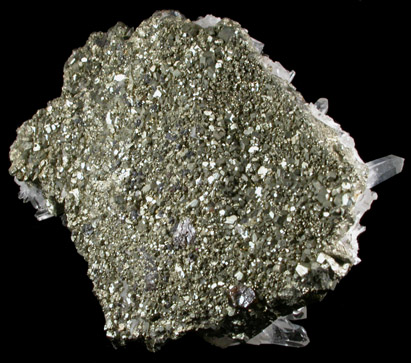 Quartz on Pyrite from Casapalca District, Huarochiri Province, Peru