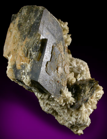 Siderite and Albite from Poudrette Quarry, Mont Saint-Hilaire, Qubec, Canada