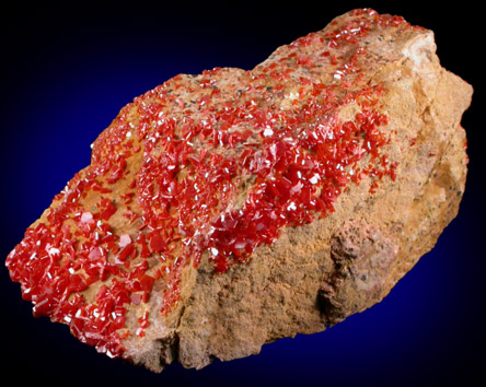 Vanadinite from Mibladen, Haute Moulouya Basin, Zeida-Aouli-Mibladen belt, Midelt Province, Morocco