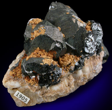 Sphalerite with Calcite from Naica District, Saucillo, Chihuahua, Mexico